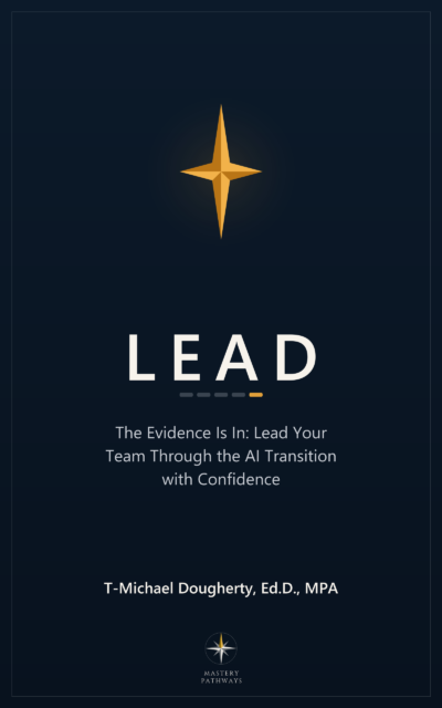 Lead book cover - Lead your team through the AI transition with confidence